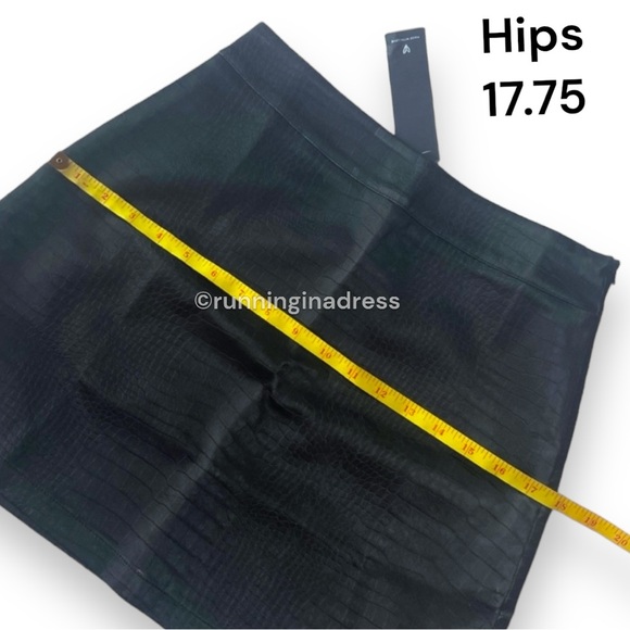 NWT Lulus Going Boldly Black Crocodile Vegan Leather Mini Skirt In Size Small - Picture 13 of 14